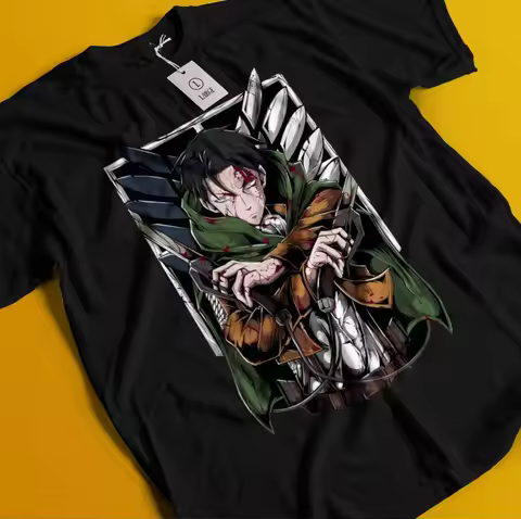 Attack On Titan Shirt Eren Mikasa Tshirt Levi T-Shirt AOT Erwin Sasha Armin Tee