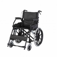 Syllere - 多功能輪椅 折疊輕便 小型老人 簡易旅行 上飛機便攜手推車 老年代步車電動輪椅 顔色 黑色