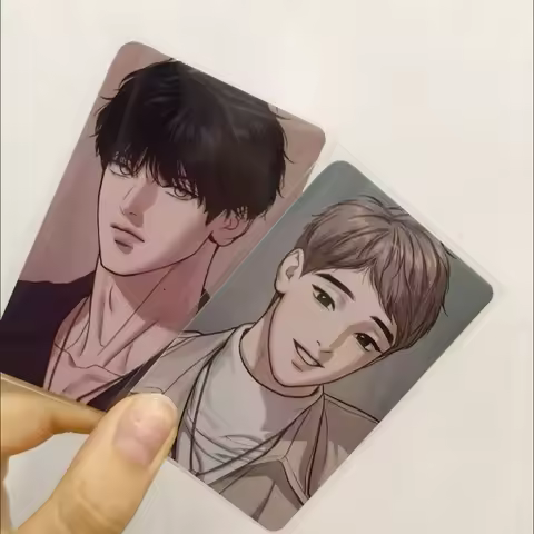2 Pcs/Set NEW BL Manhwa Lomo Card Dong-gyun,Alex Comic Characters 3 Inches HD Photocard Postcard Fri