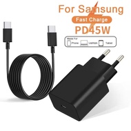For Samsung 45W Super Fast Charging 2.0 Charger for Samsung Galaxy S25 S24 S23 S22 S21 Ultra A23 A35