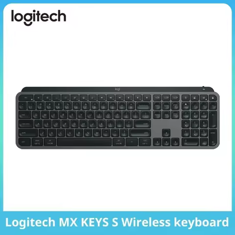 Logitech MX Keys S Wireless Bluetooth Keyboard Office Multi-device Connection Backlit Bolt Ultra-thi