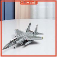 [Chiwanji] 1/100 Miniature F-15 Plane Model Fighter Model for Cafe Office Desktop