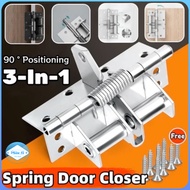 Automatic Door Closer Soft Closing Soft Closing Hinge Spring Metal Multifunctional Door Closer Adjus