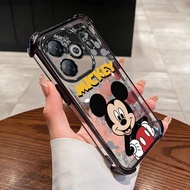 infinix Smart 8 Pro smart8 X6525 X6525D X6525B Air Cushion Mickey Cute Cartoon Case Candy Colored So