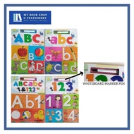 Let's Write abc / ABC / 123 & abc,ABC,123 For Little Fingers Wipe And Clean Book
