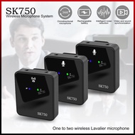 Wireless Lavalier Microphone SK750 Noice  Cancelling Mic Suitable For Camera/Mobile Phone/Computer