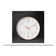 [READY STOK / JAM VIRAL / HOT SALE] 30CM JAM DINDING QUARTZ MODERN SILENT JAM DINDING