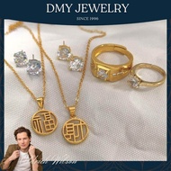 DMY Jewelry Gold 916 Original Malaysia/ Cincin Batu Lelaki/ Yellow Gold 22k/ Diamonds Ring/Cincin Le