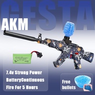 Automatic AK47 Gel Blasters Submachine Gun for Kids Adults Baril Barilan with 5000 Gel Bullets Outdo