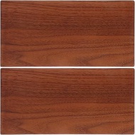 2pcs Walnut Wood Planks: 20x10cm Walnut Wood Hardwood Boards 1cm Thick for DIY Crafts Table Décor Ea