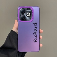 infinix Smart 8 Pro smart8 X6525 X6525D X6525B Custom Name Artistic Lettering Design Case Colored Si