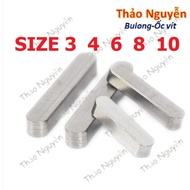 Flat key lavet pin 3x3 4x4 5x5 6x6 8x7 10x8