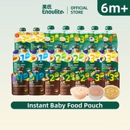 Enoulite Instant Baby Food Pouch | Ready To Eat Porridge & Fruit Puree | No Cooking Needed 6 Months+