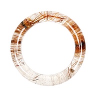 【正佳珠寶】銅鈦晶 超頂級厚絲銅鈦 圓骨手鐲 內徑55.4mm