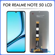 XD 6.74 "Display สำหรับ Realme Note 50 RMX3834ชิ้นส่วนจอสัมผัสแอลซีดีของเครื่องแปลงดิจิทัลอะไหล่สำหร