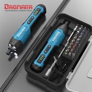 DAGMARA Rechargeable 3.6V Cordless Screwdriver with Circuit Sensor Technology Includes 30pcs Bit Set