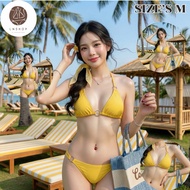 N36 2-Piece Bikini Set Top + Bottom Bra With Foam Pads
