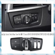 [G V W E] 4Pcs Headlight Control Switch Panel Cover for  5 7 Series F10 F11 F18 F01 F02 F04 5GT F07 