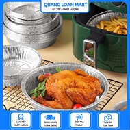 Silver Paper Tray Set 10c Oil-Free Fryer, Deep Type Oven 4cmx21cm - Aluminum Dish Mold For Food, Food