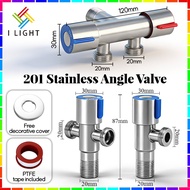 201 Stainless Steel Angle Valve 1 Outlet 1Way/2 Way 1/2' Angle Valve