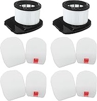 Moreffi 2 HEPA Filter & 4 Foam Filter Replacement For Shark Rocket Pet Pro Cordless Stick Vacuum IZ3