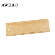 AWHAO Baguette Flipping Board Bread Transfer Peel Wooden Serving Board Beech Wood Cutting Plate Rule