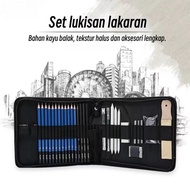 Uni Art 24/35/40/71/145 PCS Sketch pencils Set Professional Drawing Art Pencils Eraser Kit