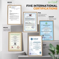 BIYOED GABA Gummies Halal untuk Tidur Nyenyak Dengan GABA Vitamin B L-Theanine Magnesium | Tenang Pe