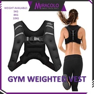MIRA Neoprene Invisible Weight Vest Slim Bodyweight Training Weighted Vest 5kg 8kg 10kg Baju Vest Pemberat Berotot