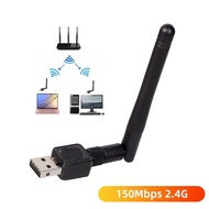 การ์ดเน็ตเวิร์กมินิ USB การ์ดอะแดปเตอร์ Wifi 150Mbps 2Dbi Wifi อะแดปเตอร์พีซีเสาอากาศ Wifi เครื่องอุปกรณ์เชื่อมต่อกับ Wifi 2.4G USB ตัวรับสัญญาณ Wifi อีเธอร์เน็ต