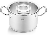 Fissler Original Profi Collection/Stainless Steel Cooking Pot (Diameter 20 cm, 3.9 L) Pots with Glas
