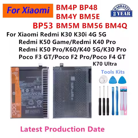 BM4P BP48 BM4Y BM5E BM5M BM56 BM4Q BP53 For Xiaomi Redmi K30i K40 K50 Pro K60 Poco K70 Ultra F2 F3 F