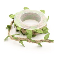 Leaf Hemp Rope Hemp Braid with Leaf Style 2M Roll Festive Decoration Supplies Gardening Hemp Rope Ju