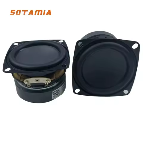 SOTAMIA 2Pcs 2.25 Inch Portable Full Range Audio Speaker 4 Ohm 10W DIY Bluetooth Speaker Sound Music