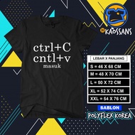 Ctrl+C cntl+v T-shirt Custom T-shirt Words Single T-shirt - Best Product