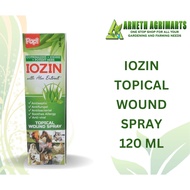 IOZIN TOPICAL WOUND SPRAY FOR DOGS WITH ALOE EXTRACT 120 ML