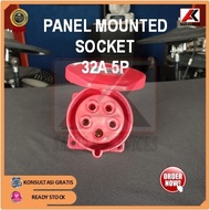 Industrial Socket Panel Mounting 32A 5P (5 Pin) 3 Phase bukan Legrand