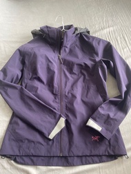 Goretex arcteryx purple jacket 防風 防水 外套 風褸 大碼 L size