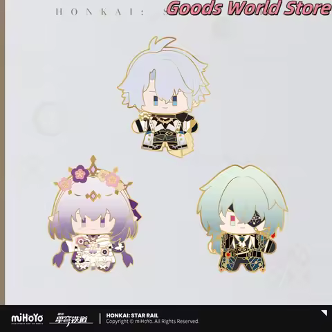 Original Castorice Anaxa Anaxagoras Phainon Aventurine Herta Mydei Metal Badge Honkai Star Rail Cosp