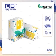 (100 Pcs) Bergamot B0301 Disposable Vinyl Powder Free Examination Glove