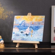 【台灣現貨】立體DIY數字油畫-莫內日出 數字畫 手作親子玩具