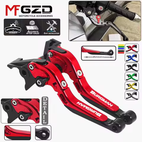 For Suzuki UH125 UH150 UH200 AN250 AN400 Burgman Burgman400 Motorcycle Extendable Folding Adjustable