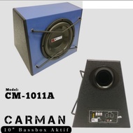 Carman Cm 1011A Subwoofer Aktif Mobil 10 Inch - Bassbox Speaker 10"
