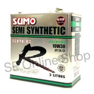 SUMO Engine Oil 10w30 Spec R Semi Synthetic 3Litre Minyak Hitam Enjin 10W-30 Minyak Enjin Oil