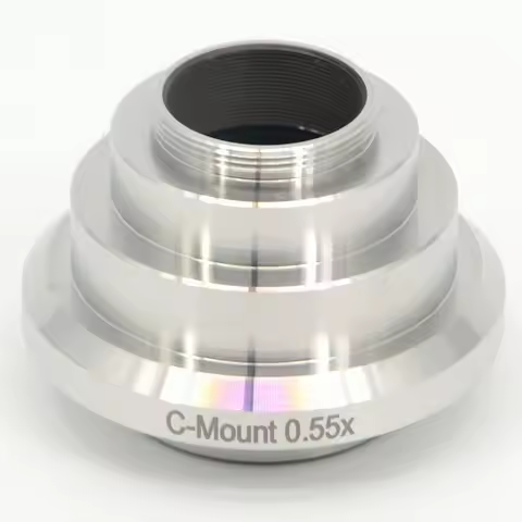 FYSCOPE Trinocular Microscope C-mount 0.35x 0.5x 0.7x 0.8x 1x 1.2x 1.5x Adapter Compatiblefor Leica 