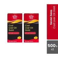 Seven Seas Cod Liver Oil Gold 2x500 capsules