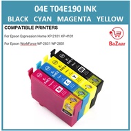 [Compatible] Epson 04E Ink T04E190 Black Cyan Magenta Yellow For WF-2831 WF-2851 XP-2101 XP-4101 T04