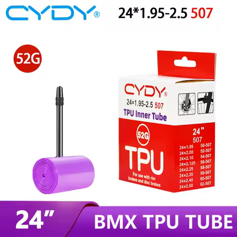 CYDY TPU Bicycle Inner Tube Camer 24“ 507 24x1.95 2.0 2.125 2.25 2.35 2.4 2.5 Inch Valve 45mm BMX Bi