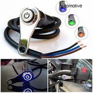 Suis Motosikal ON+OFF Pemasangan Pada Handlebar Aloi Aluminium Kalis Air Lampu Hon Motosikal Lampu K
