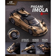 CM MODLE 1/64 Pagani Imola Gold Fullcarbon Carbon Alloy Car Diecast Car